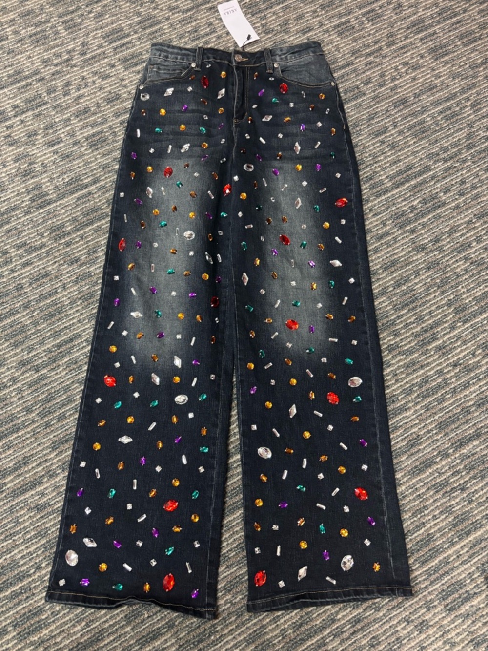 AKIRA Jewelers Row rhinestone denim jeans